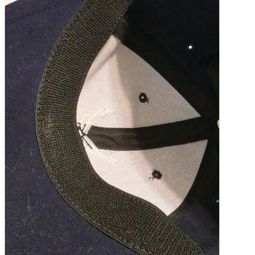 US Air Force‎ Hat Mens Navy Blue Embroidered Flex Fit Military Cap Made in USA